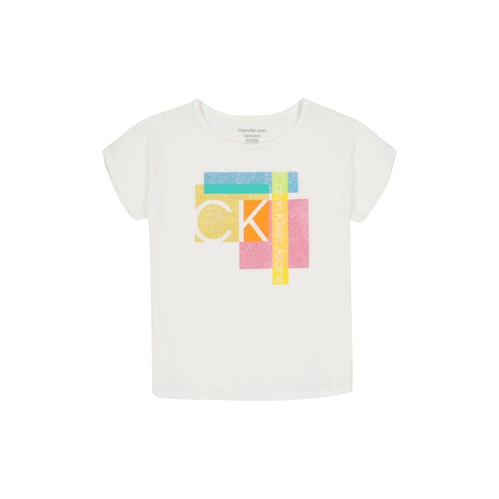 Calvin Klein Big Girls Block Overlap T-shirt